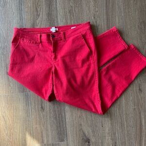Market & Spruce Vibrant Red Pants (Sz 14)